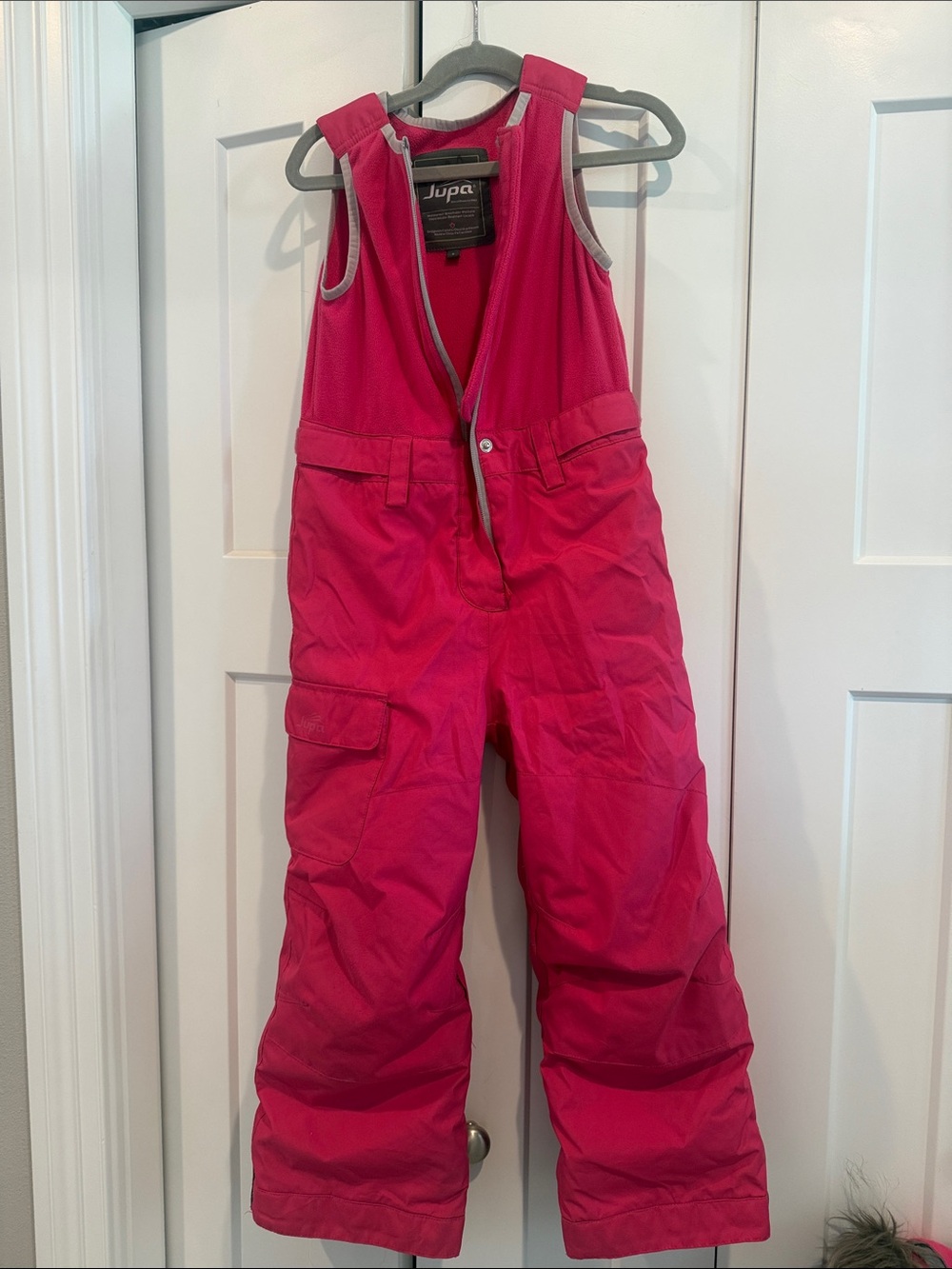Jupa Kids Pink Snow Bib Pants - Insulated Winter Overalls
